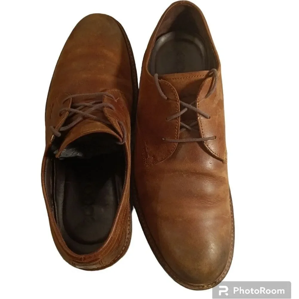 Ecco Men's Kenton Tie Up Dark Clay Brown Classic Oxford Sz 13